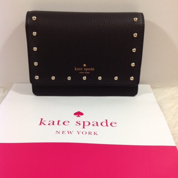 kate spade Handbags - NWT AUTHENTIC Kate Spade Black Stud wallet